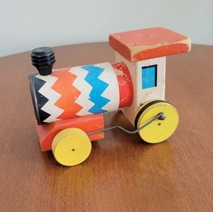 Vintage 1950s Fisher Price Whistling Engine 617    $85